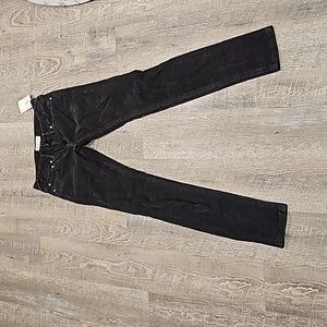 Black Free People corduroy skinny jean low rise pants for women